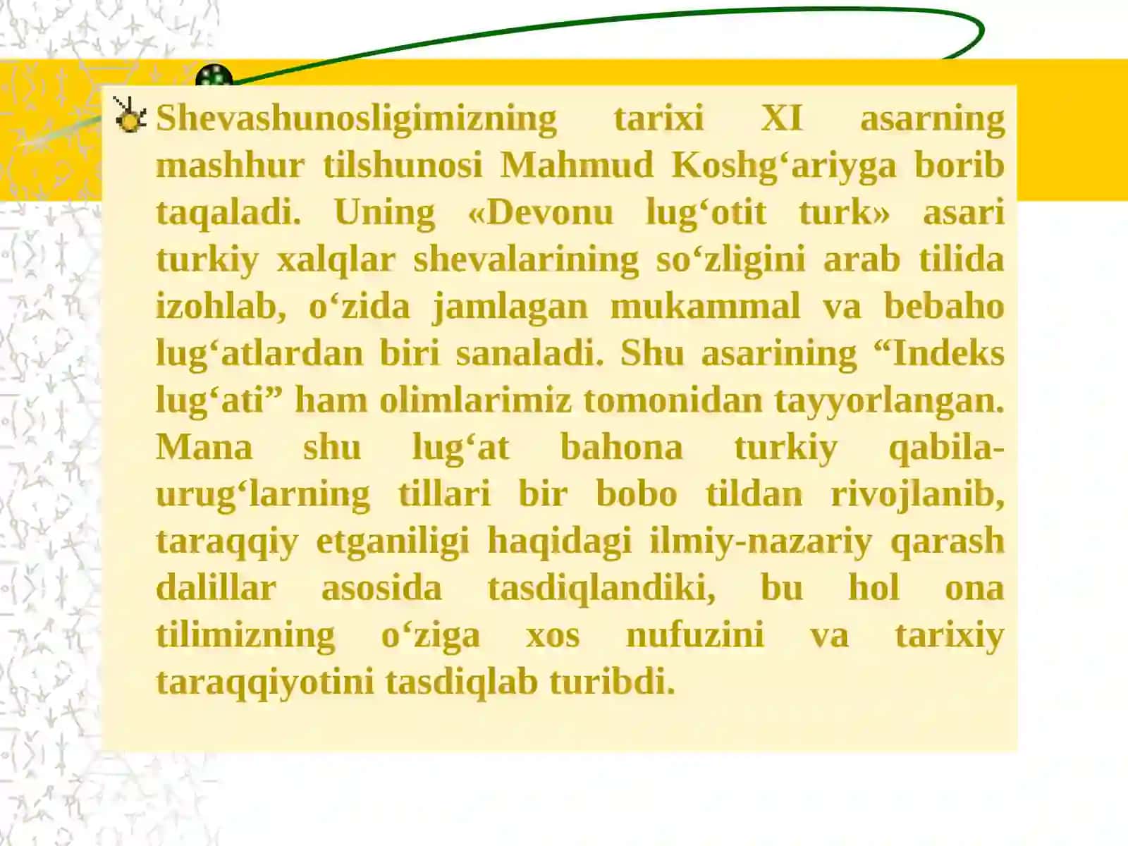 Oʻzbek shevalarining tarixiy oqimi 4