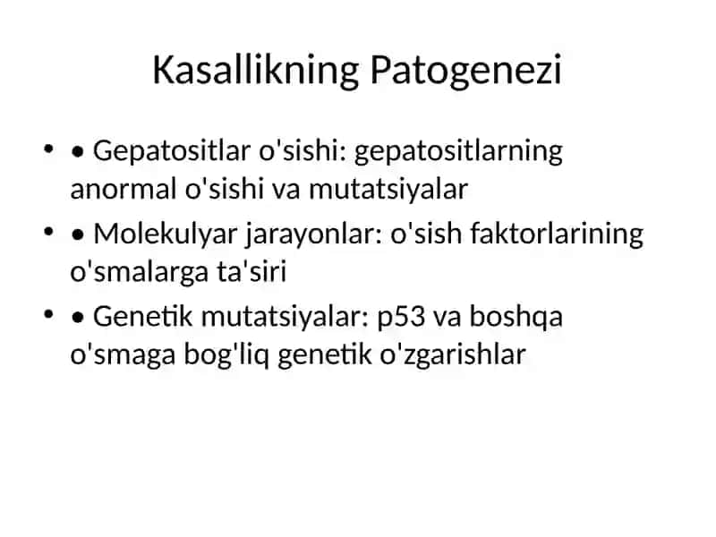 Jigar O'smalari Turlari 4