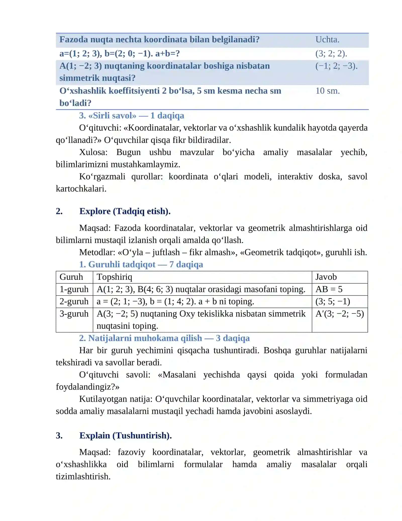 «Amaliy mashqlar yechish» 4