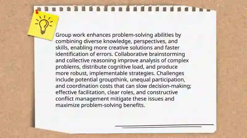 Group work: benefits and challenges 4