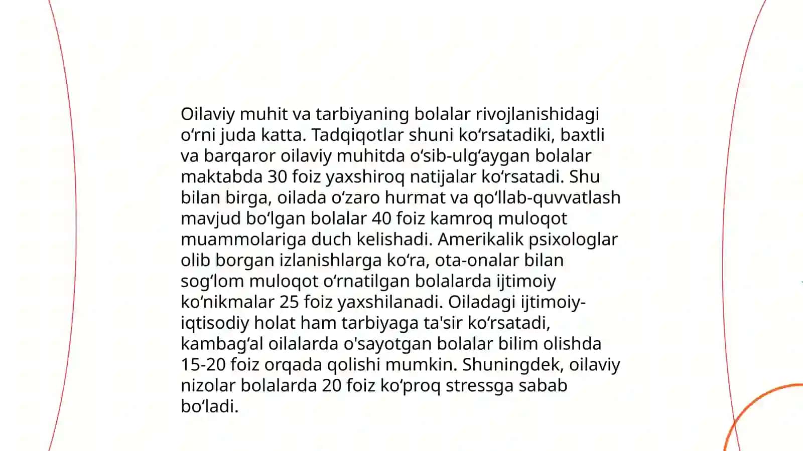 Bolaga tashqi muhitning taʼsiri 4
