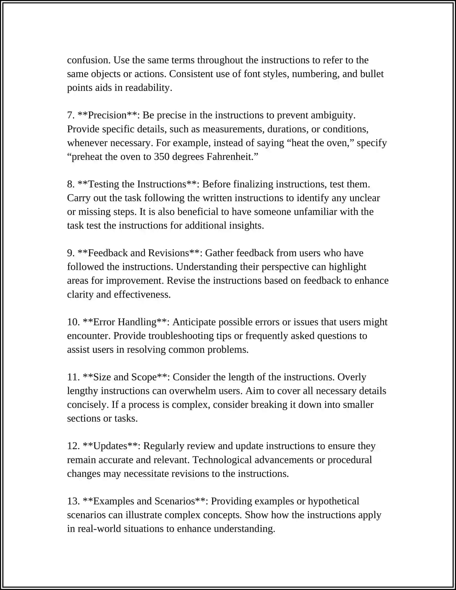 INSTRUCTIONS AND PROCEDURES 4