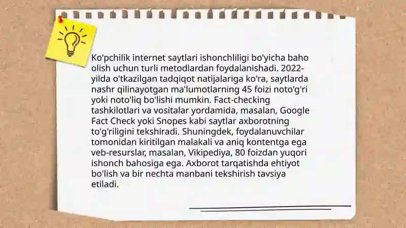 Internet resurslarini tanqidiy baholash 4