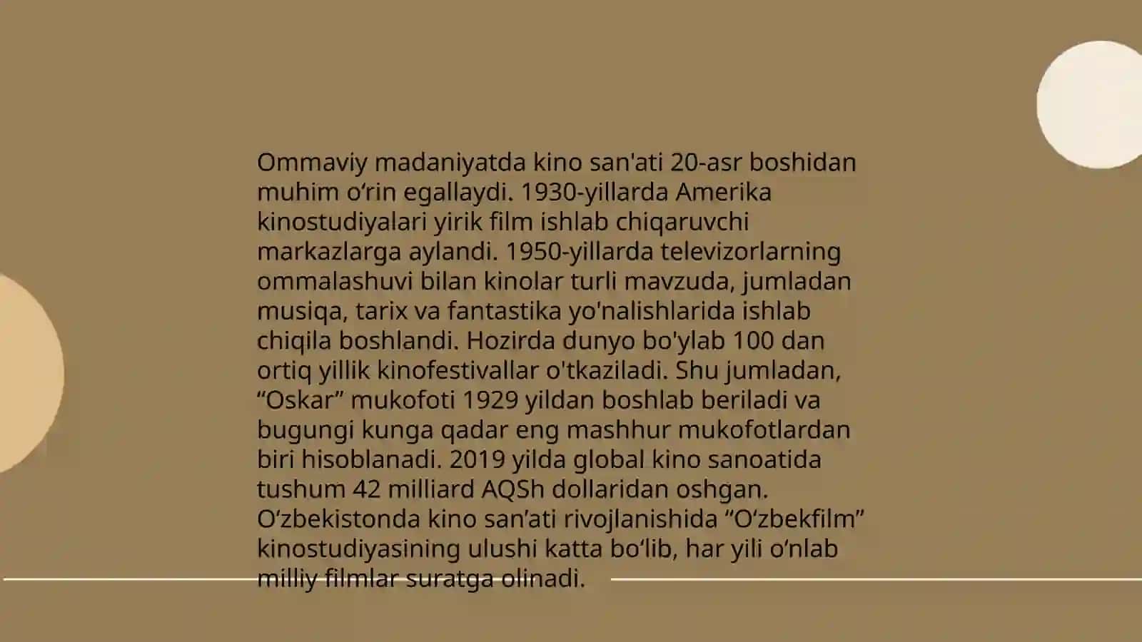 Ommaviy madaniyat va Filmlar tarixi 4