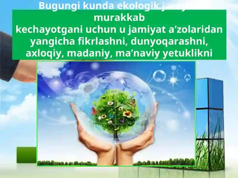 Ekologik madaniyat va tabiiy savodxonlik tushunchalarining o’zaro bog’liqligi 4