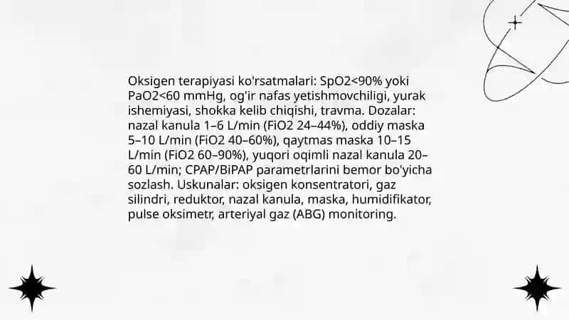 Nafas tizimi kasaliklari bilan kasalangan bemorlarni parvarishi va ularning nazorati 4