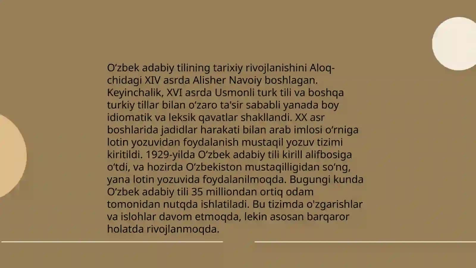 Oʻzbek adabiy til meʼyorlari mavzusida taqdimot tayyorlash 4