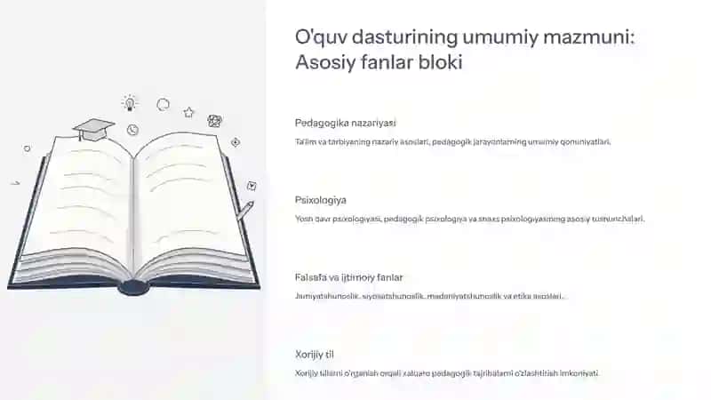 Pedagogika (qo'shimcha tarbiya fani o'qituvchisi) bakalavriat ta'lim yo'nalishi: MazmunivaTalablar 4