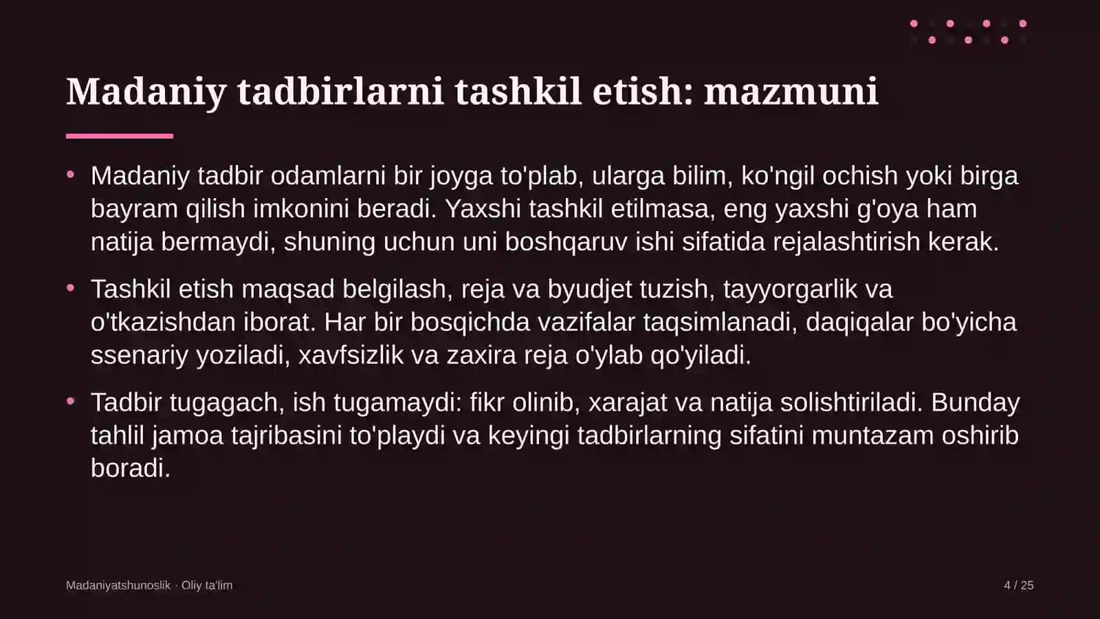 Etnoturizmda madaniy tadbirlarni tashkil etish 4