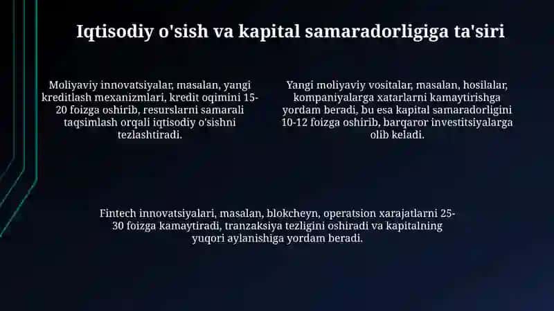 Moliyaviy innovatsiyalar: Ta'rif va mohiyat 4