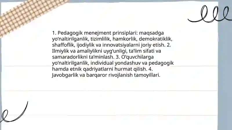 Pedagogik menejment asoslari 4
