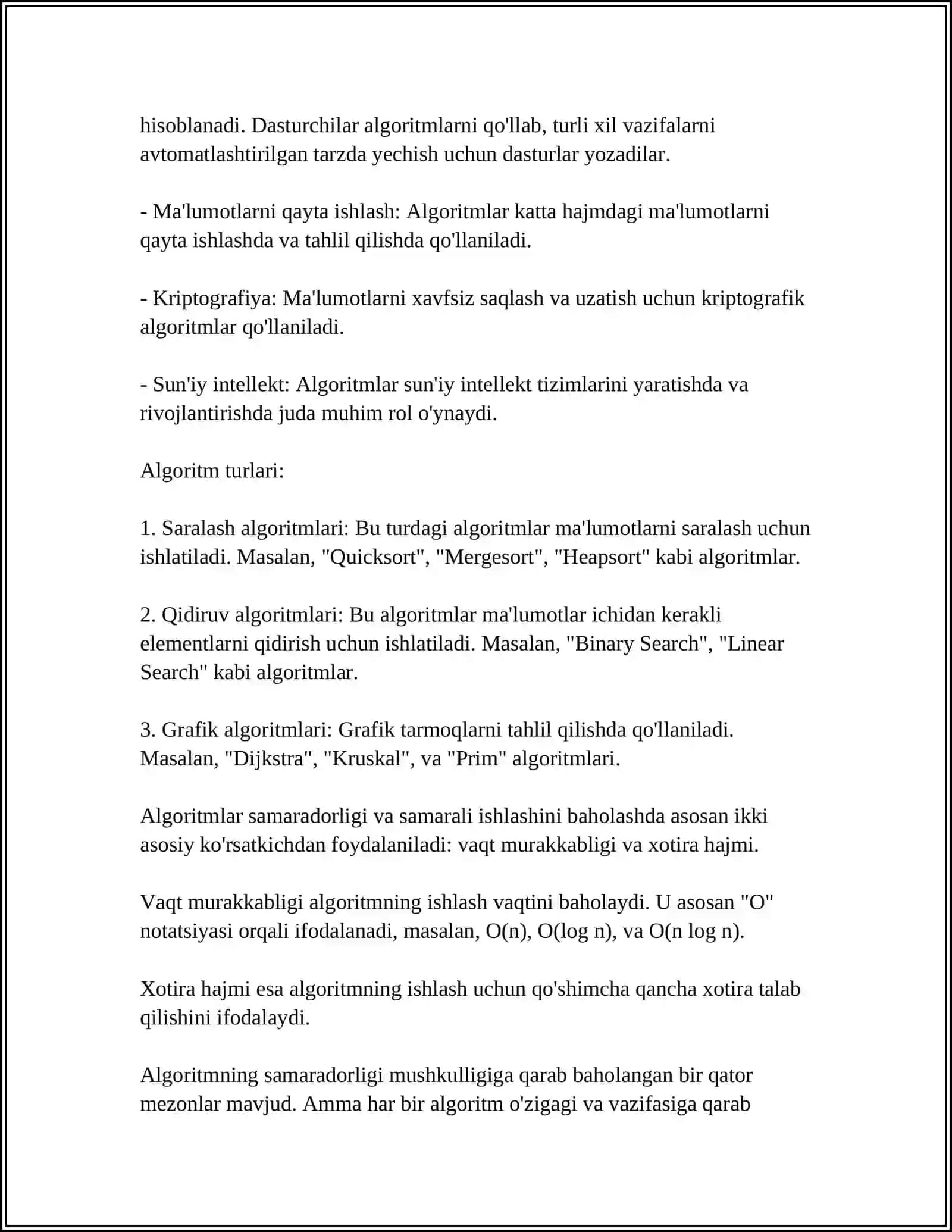 ALGORITM VA DASTURLASH ASOSLARI 4
