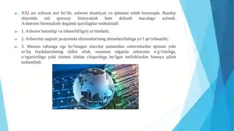 Axborotlarni himoyalashning dasturiy vositalari 4
