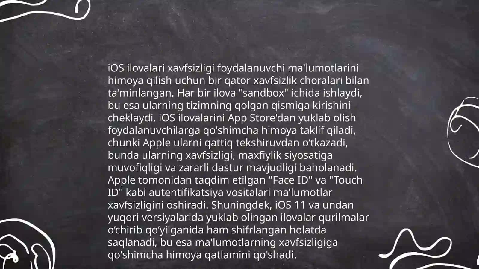 iOS mobil operatsion tizim 4