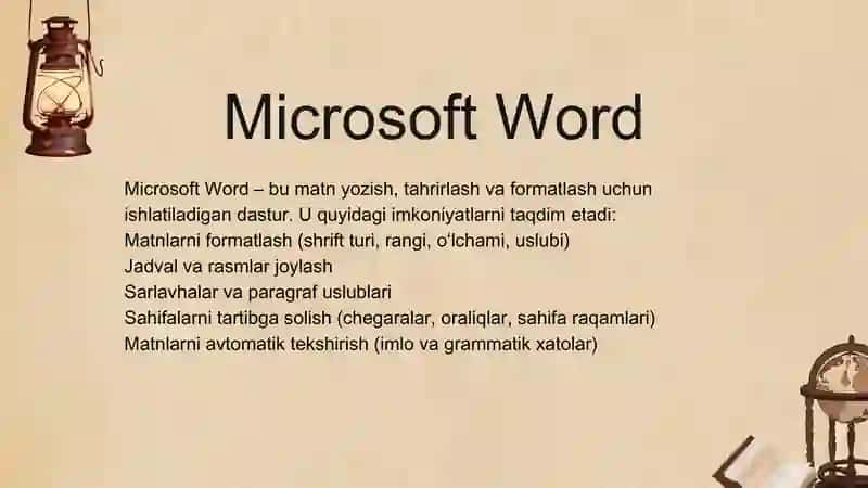 Microsoft Office dasturlari 4