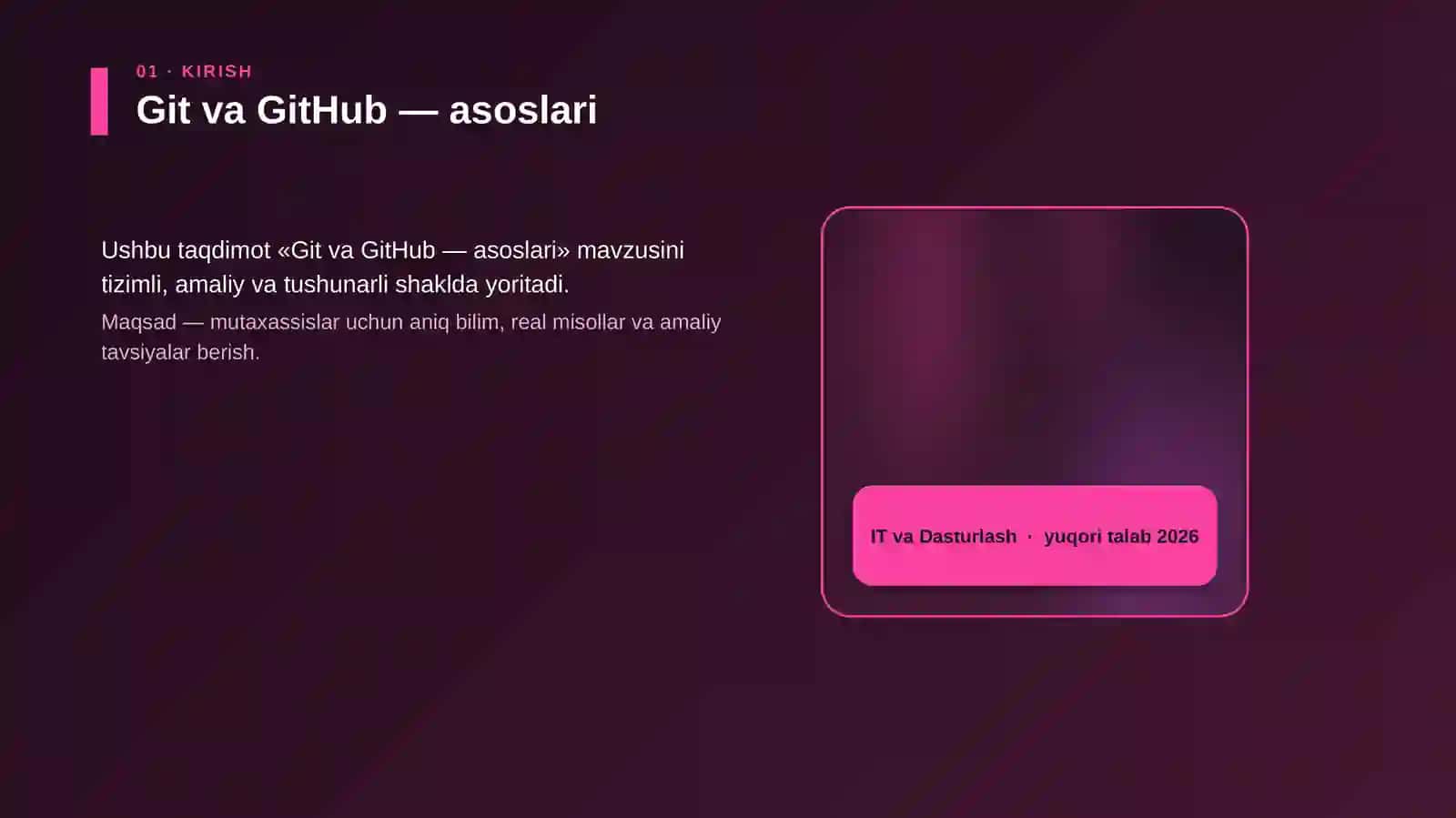 Git va GitHub — asoslari 4