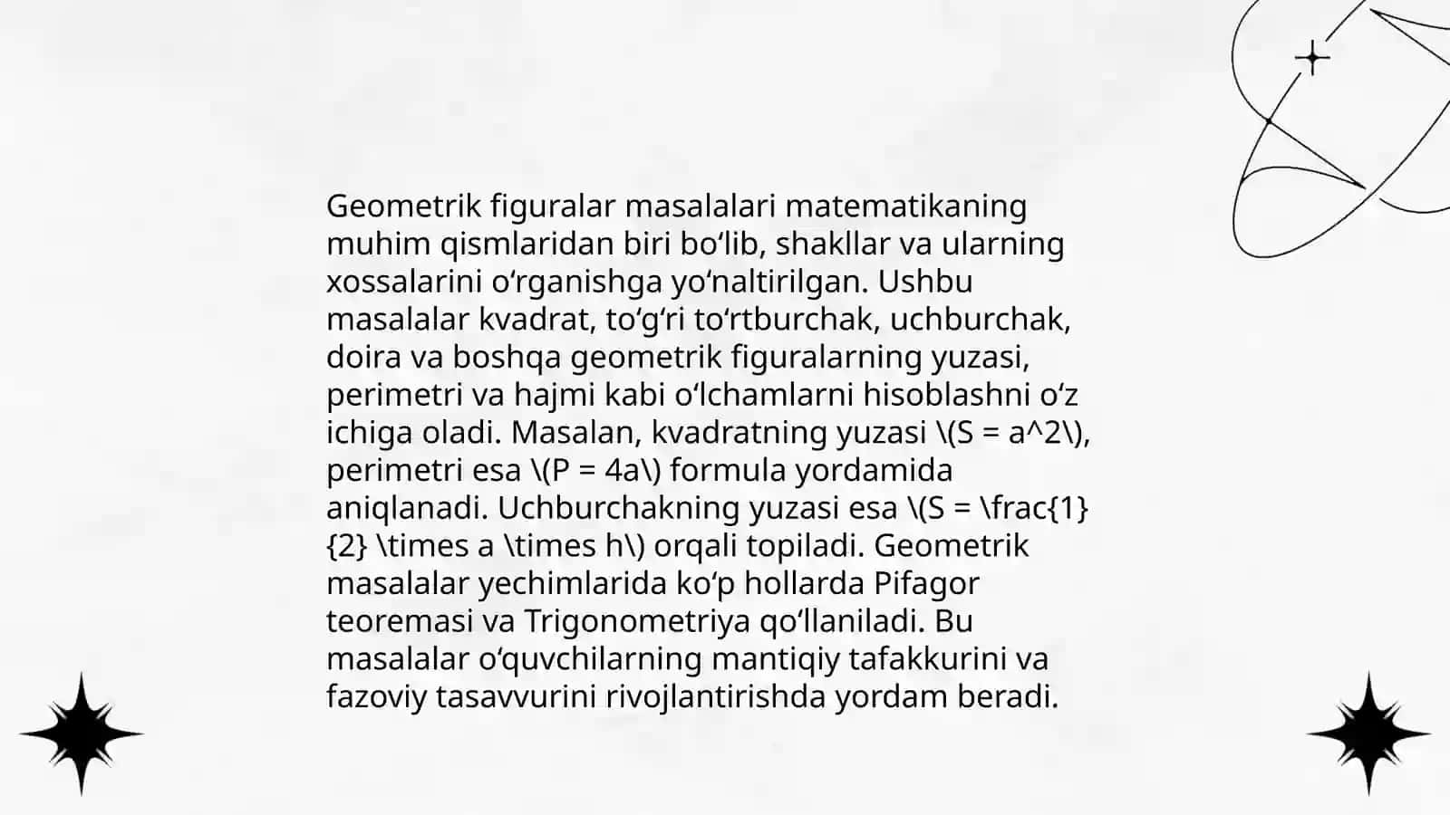Matematikaga oid murakkab masalalar 4