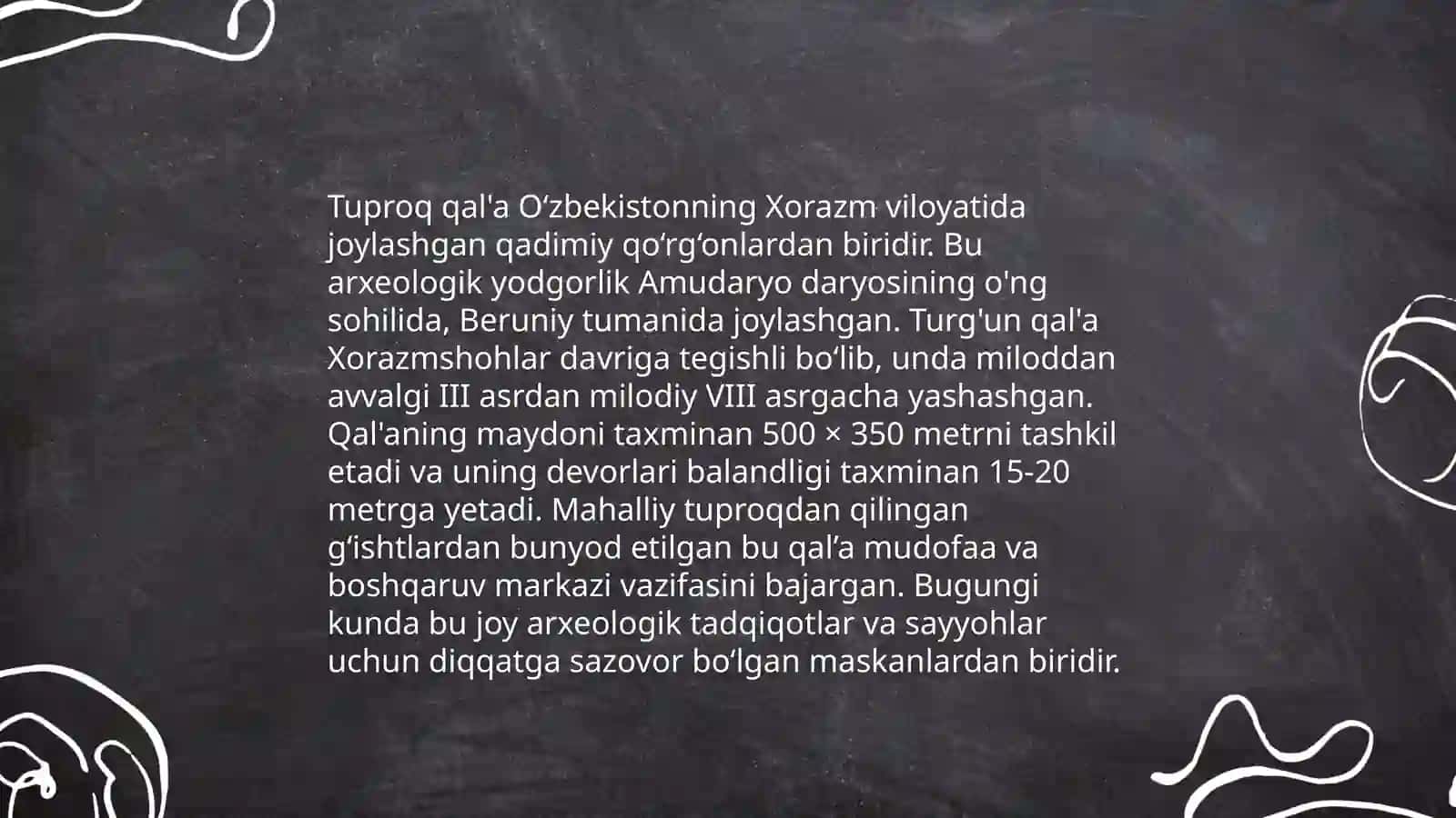 Tuproq qala haqida malumot 4