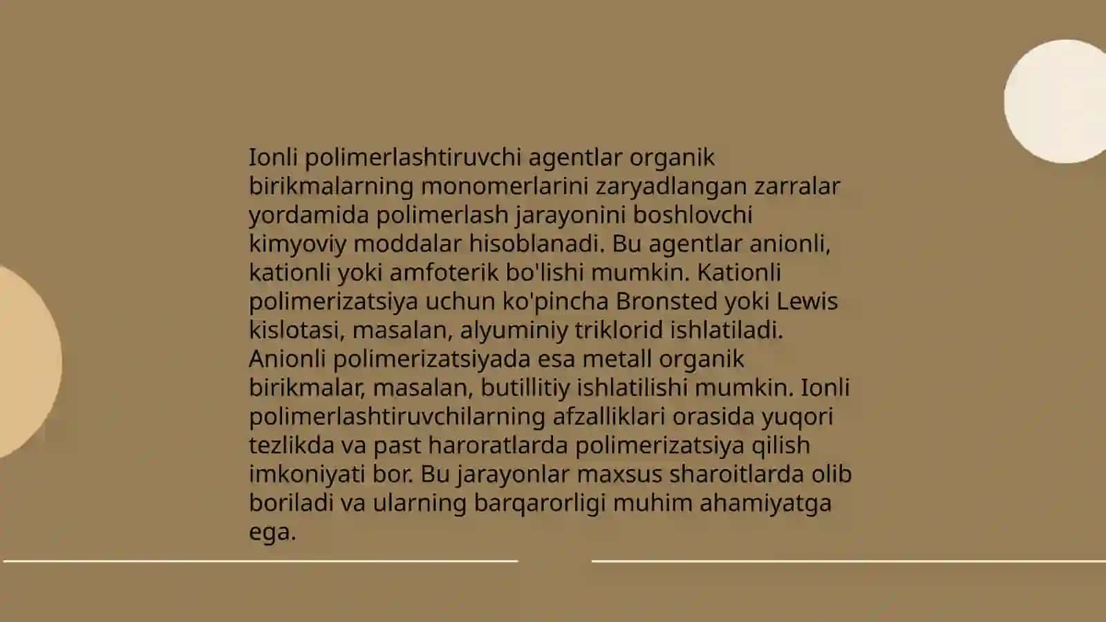 Ionli polimerlanish mexanizmi 4