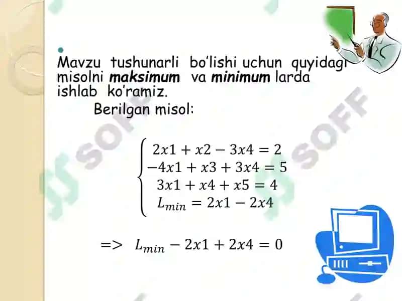 Simpleks usuli 4
