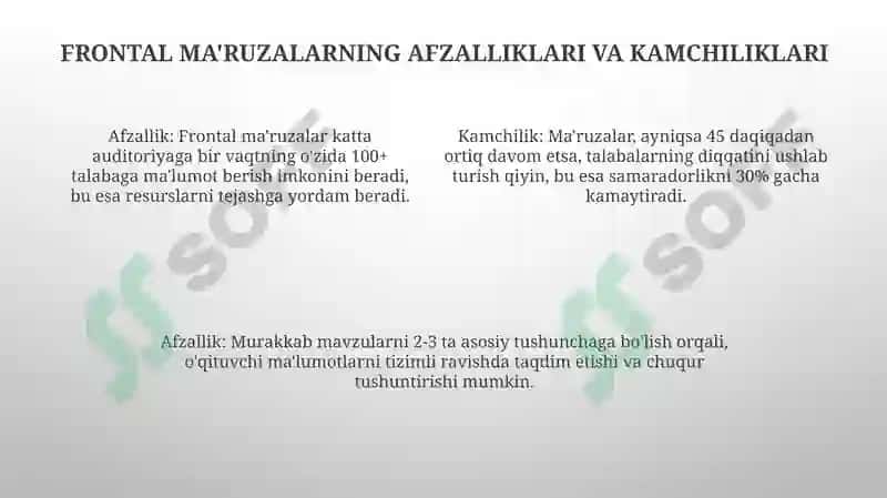 Frontal Ma'ruzalar 4