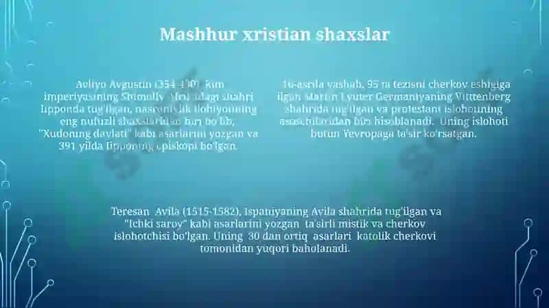 Xristian dini haqida 4
