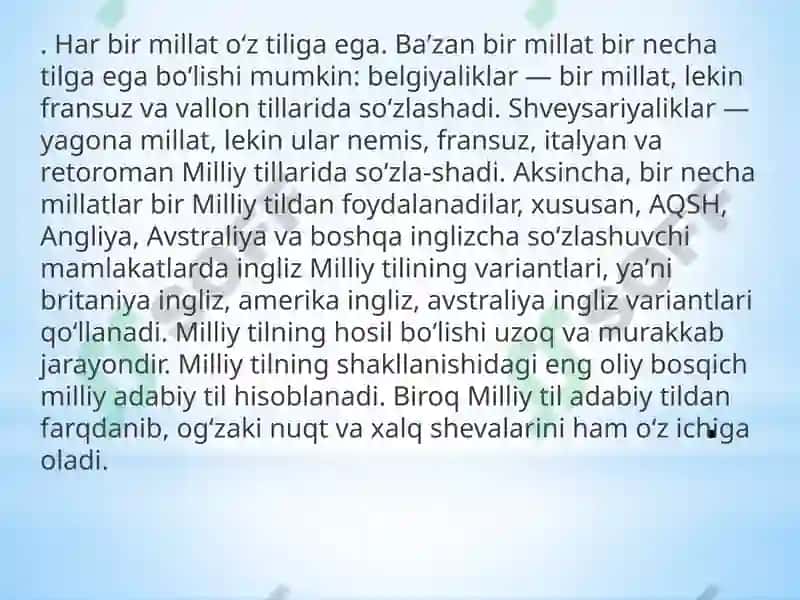 Milliytil va adabiy til 4