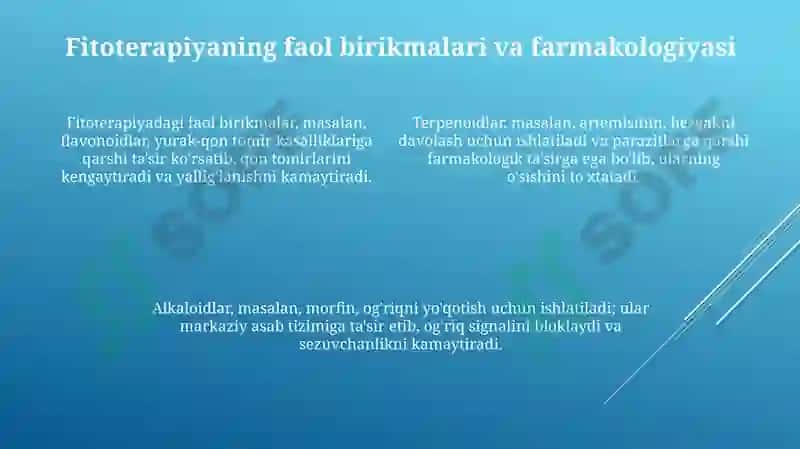 Dorivor o'simliklar 4