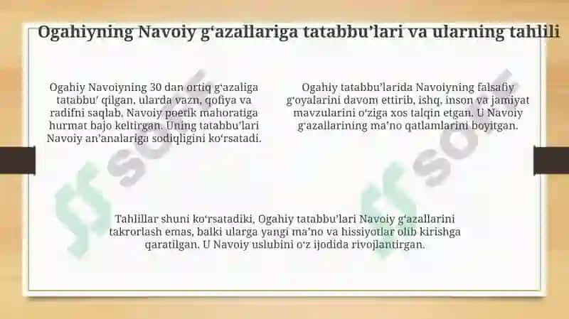 Ogahiy ijodida Navoiy an'analari 4