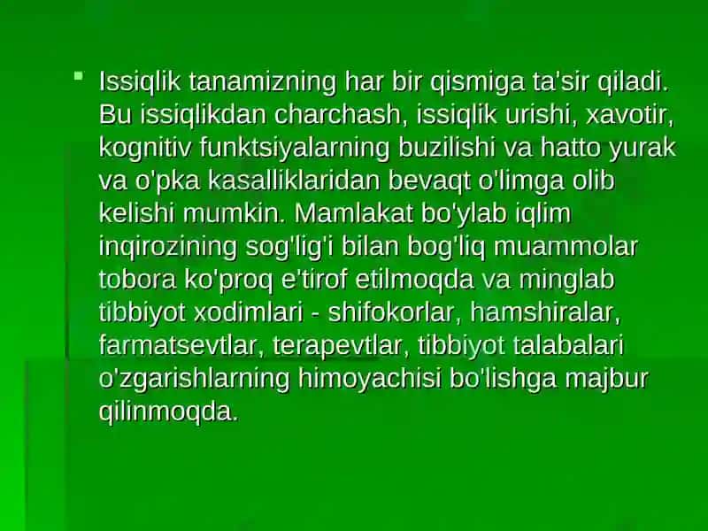 Ekologik omillar va organizmlarga ta'sir 4