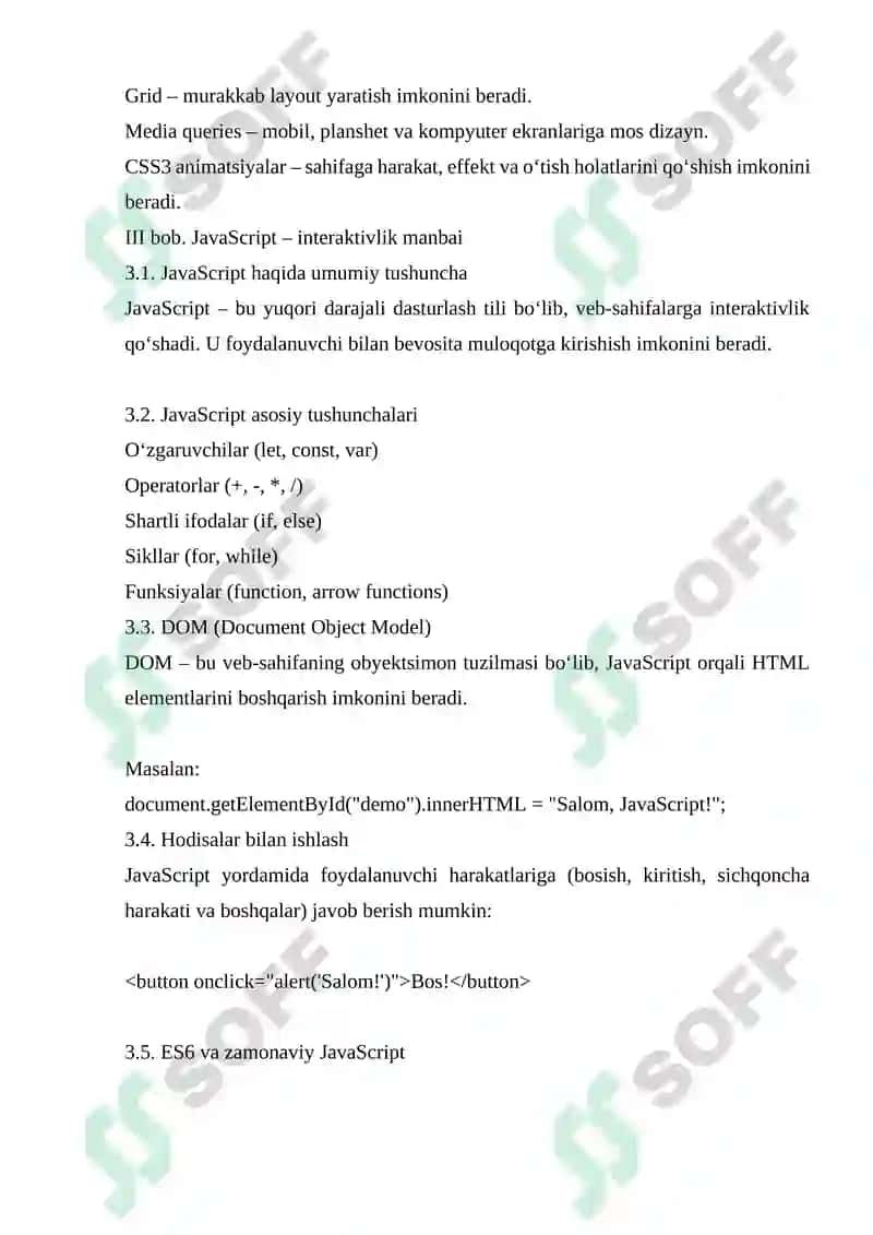 HTML, CSS, JAVASCRIPT 4