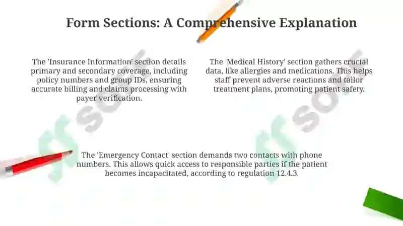 Patient Admission Form Design 4