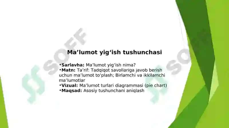 Ma'lumot yig'ish va namunaviylash 4