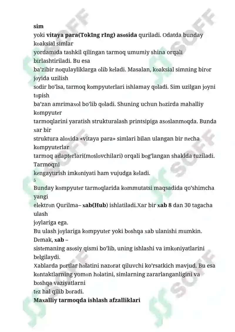 Kompyuter tarmoqlari, global tarmoqlar 4
