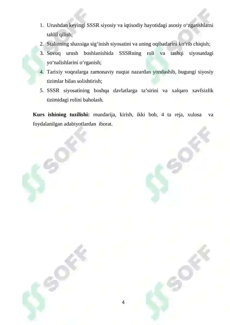 SSSR Ikkinchi Jahon urushidan so‘ng 4