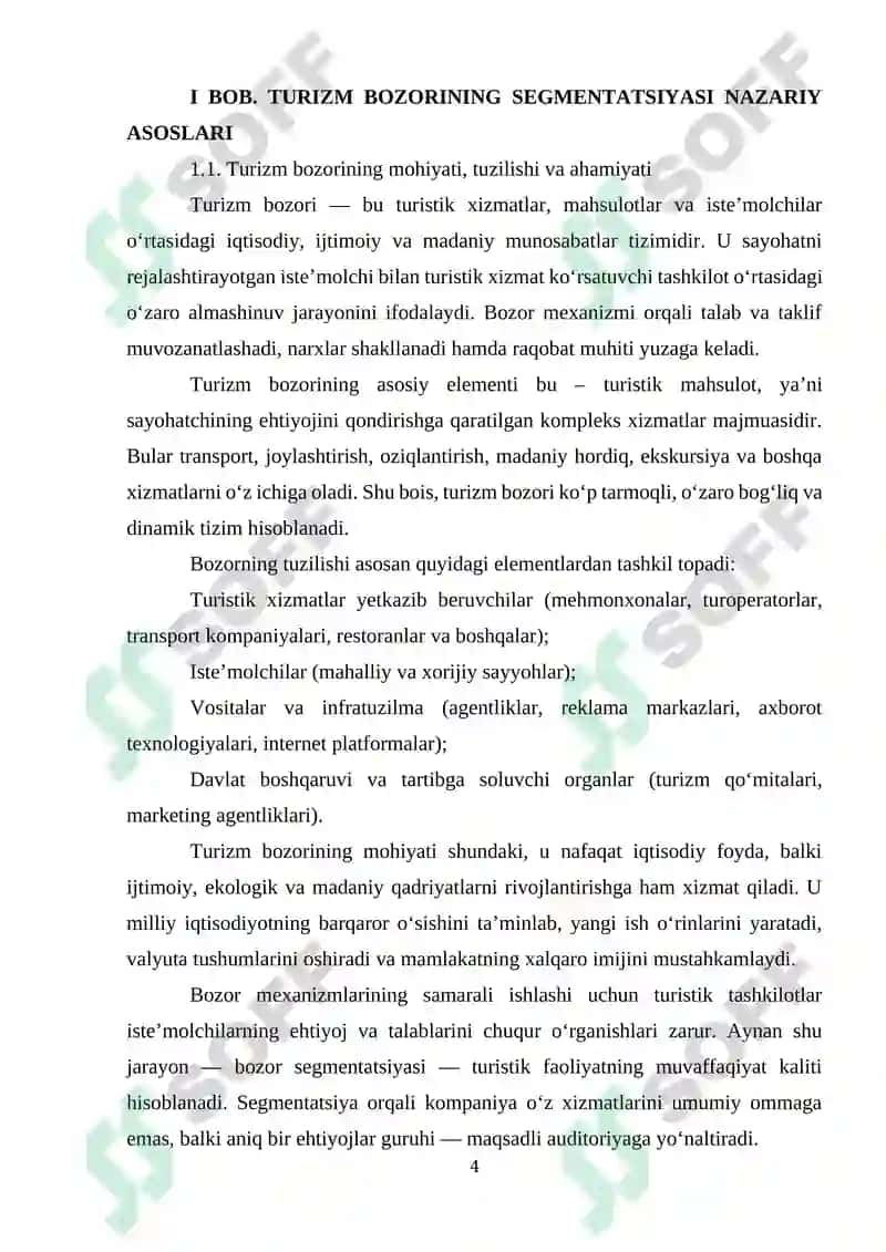 Turizm bozori segmentatsiyasi va maqsadli auditoriya tanlash 4
