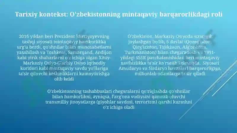 O'zbekistonning tashqi siyosati 4