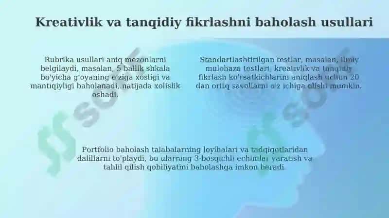 Fizika va astronomiya ta’limida ijodiy va tanqidiy fikrlashni rivojlantirish mashqlari 4