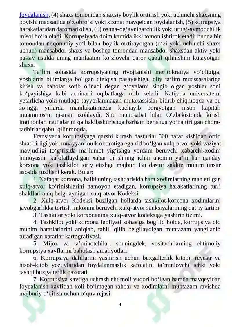 JAHON TAJRIBASIDA KORRUPSIYAGA QARSHI KURASH MEXANIZMLARI 4