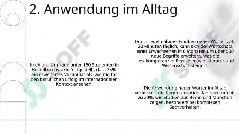 Neue Wörter demonstrieren 4