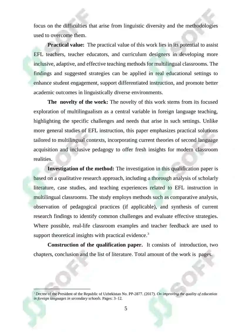 Challenges in Teaching English as a Foreign Language in Multilingual Classrooms 4