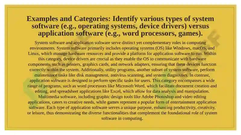Computer Software: System vs. Application 4