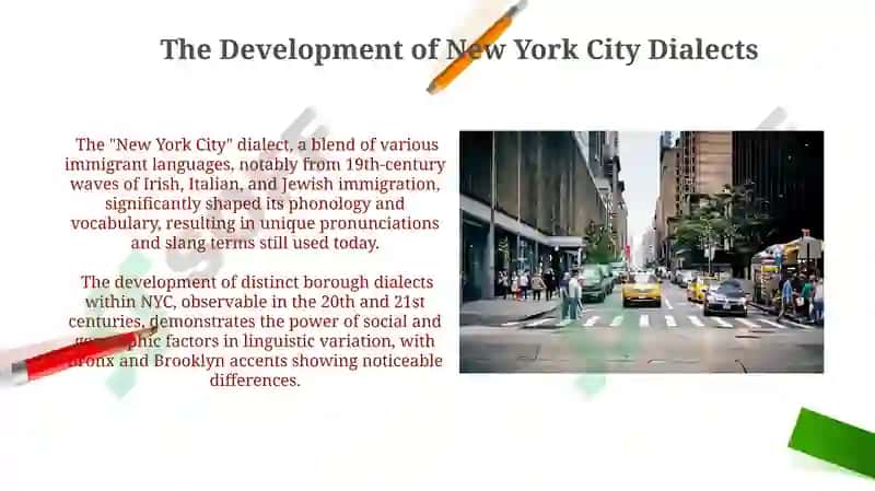 Language and dialect. New York language dialect 4