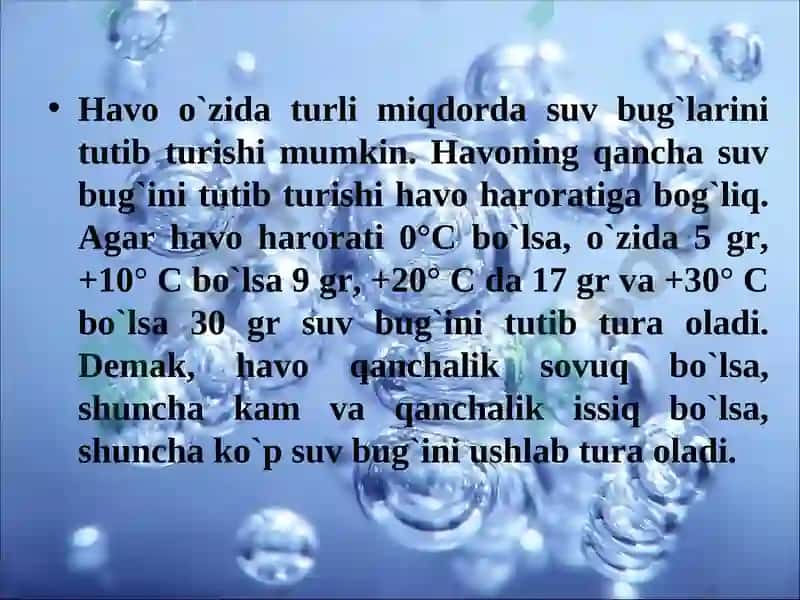 Havodagi suv bug`i 4