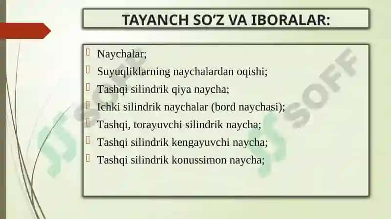GIDRAVLIKA fanidan Ma'ruza 4