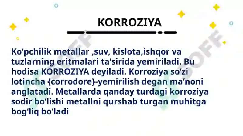 Metallar koroziyasi 4