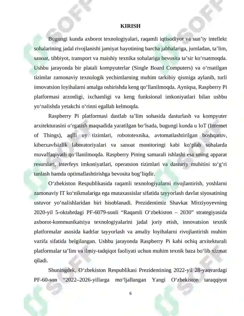 RASPBERRY PI IMKONIYATLARI VA QO‘LLANILISHI 4