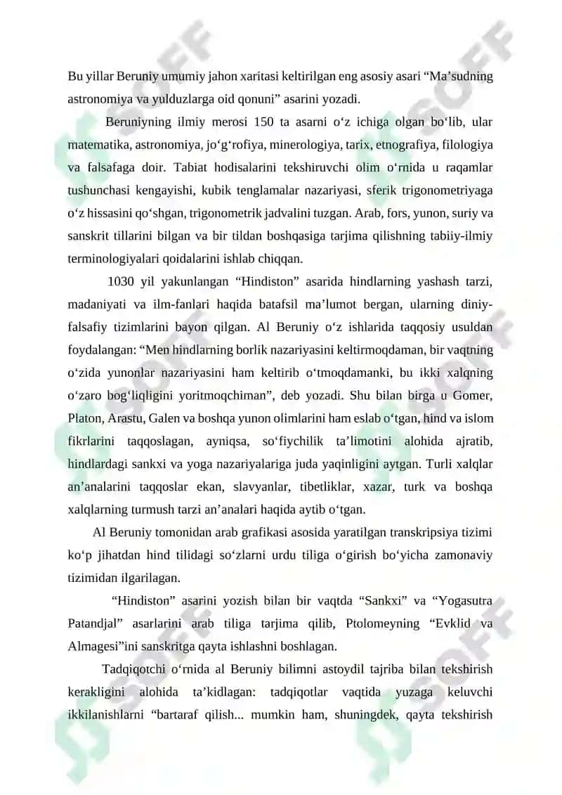 Abu Rayhon Beruniy's Hayoti va Ijodi 4