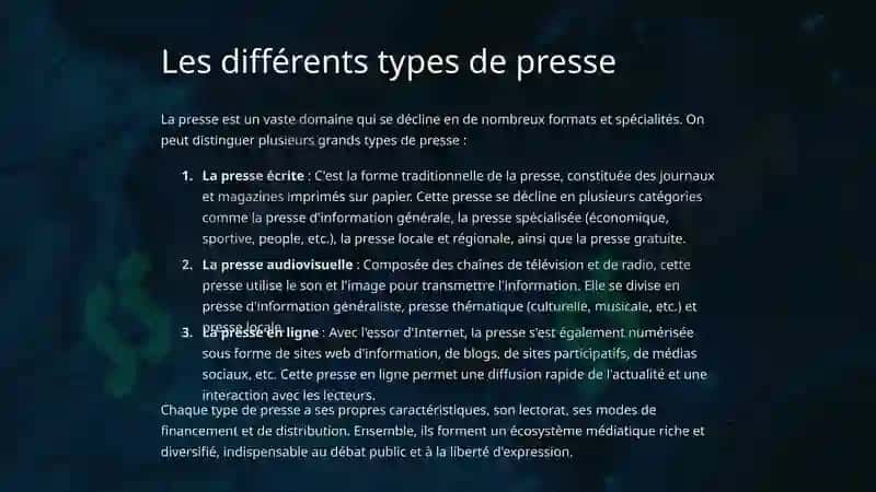 Introduction à la presse 4