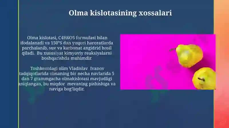 Olma va Limon Kislotasi 4